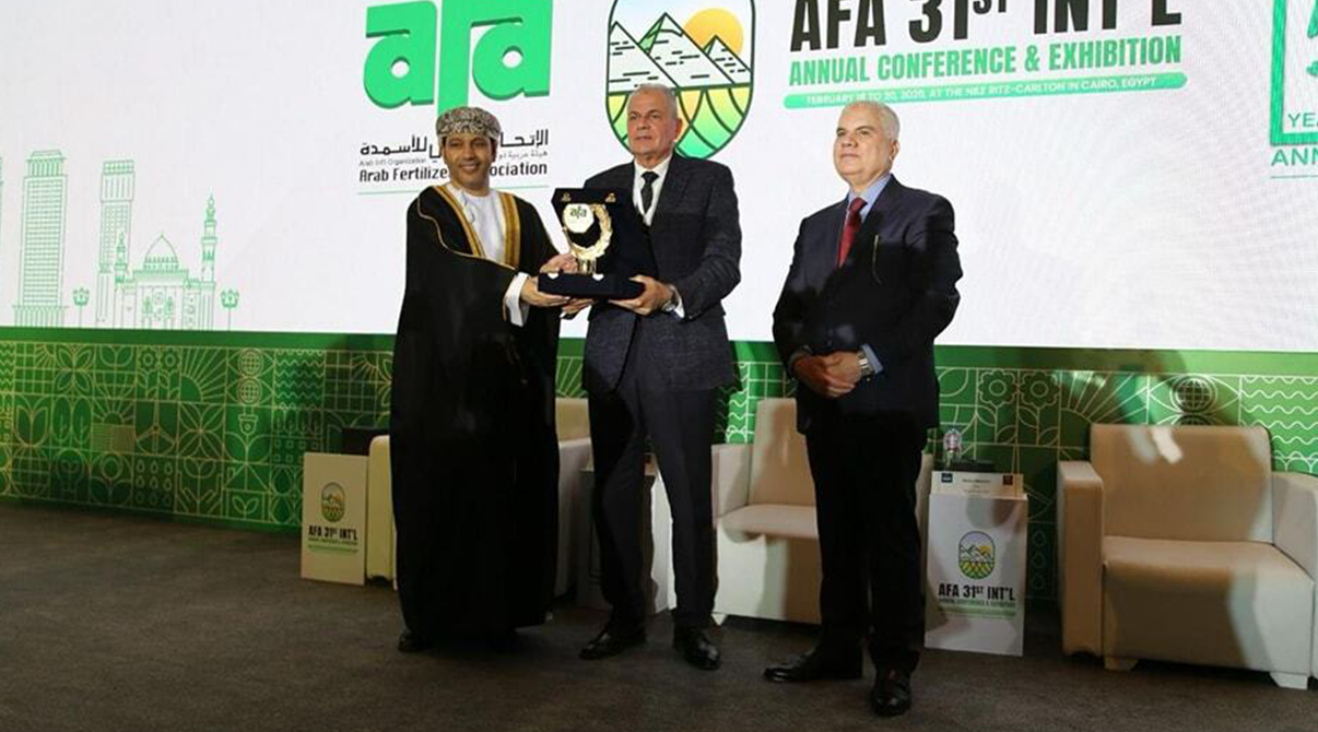 Platinum Sponsor of Arab Fertilizrer Association (AFA)